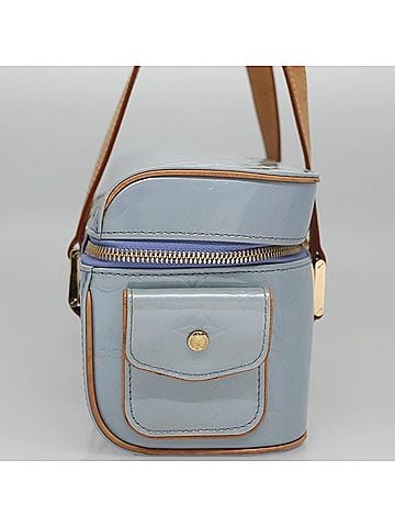 Louis Vuitton Sullivan Blue Patent Leather Handbag (view 2)