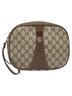 Gucci 100% Canvas Solid Tan Ophidia Beige Canvas Clutch Bag One size - photo 3