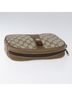 Gucci 100% Canvas Solid Tan Ophidia Beige Canvas Clutch Bag One size - photo 11