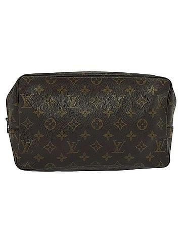 Louis Vuitton Trousse Toilette 28 Brown Canvas Clutch Bag (view 1)