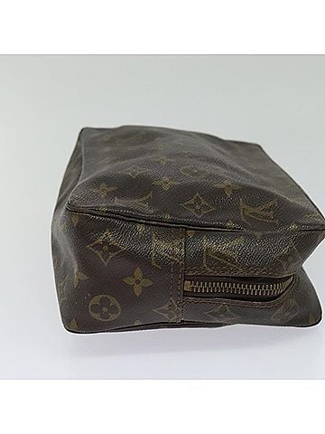 Louis Vuitton Trousse Toilette 28 Brown Canvas Clutch Bag (view 2)