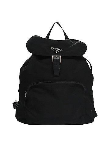 Prada Tessuto Black Synthetic Backpack Bag (view 1)