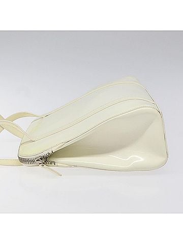 Prada White Patent Leather Handbag (view 2)