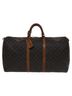 Louis Vuitton 100% Canvas Solid Brown Keepall 60 Brown Canvas Travel Bag One size - photo 1