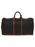 Louis Vuitton 100% Canvas Solid Brown Keepall 60 Brown Canvas Travel Bag One size - photo 3