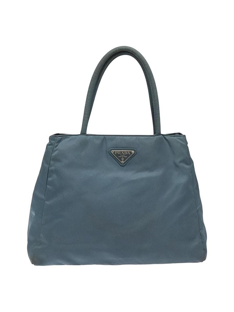 Prada 100% Synthetic Solid Blue Blue Synthetic Handbag One size - photo 1