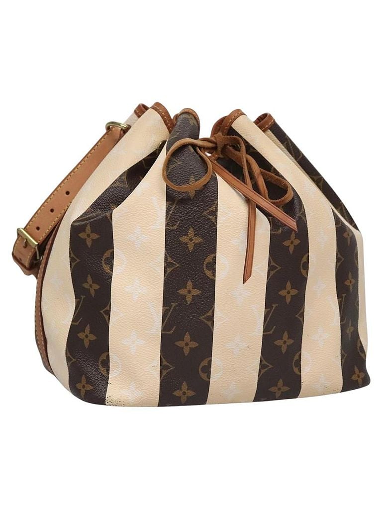 Louis Vuitton 100% Canvas Solid Brown Petit Noé Brown Canvas Shoulder Bag One size - photo 1
