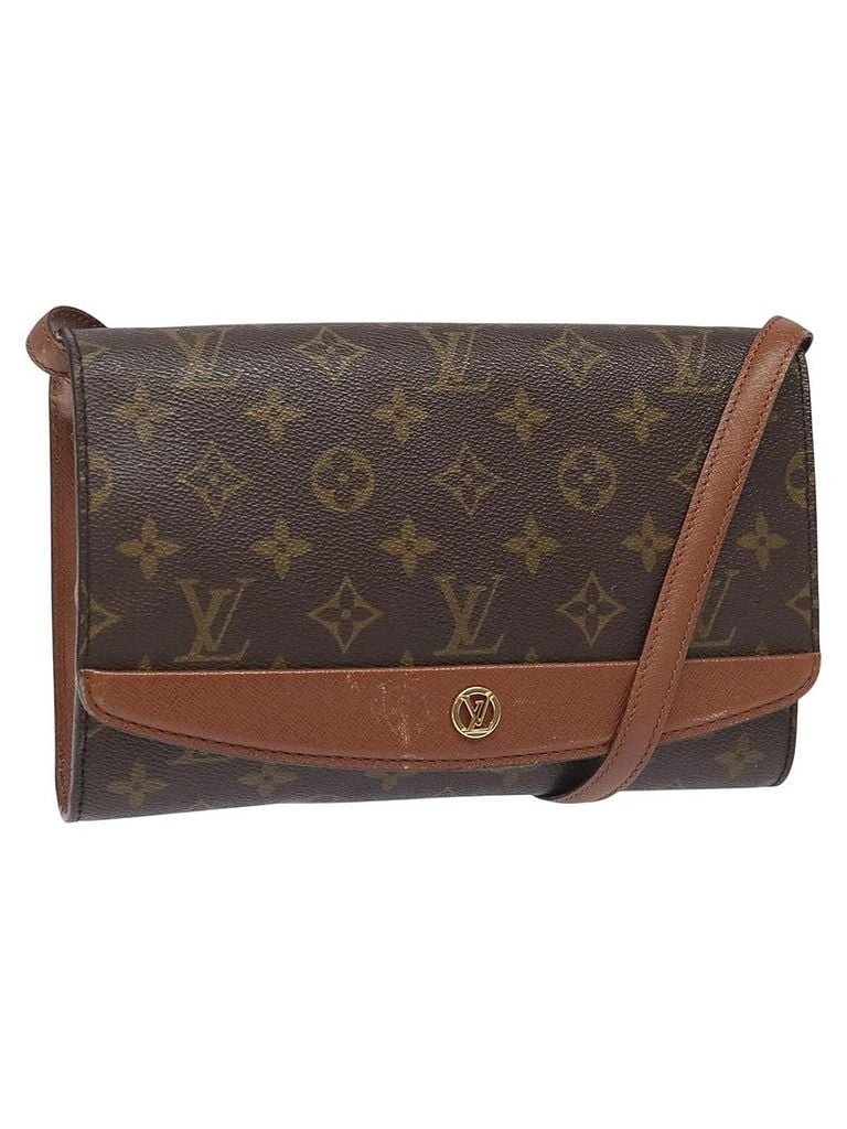 Louis Vuitton 100% Canvas Solid Brown Bordeaux Brown Canvas Shoulder Bag One size - photo 1