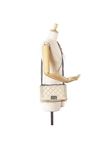 Chanel Medium Quilted Lambskin Wild Stitch Boy Flap (view 2)