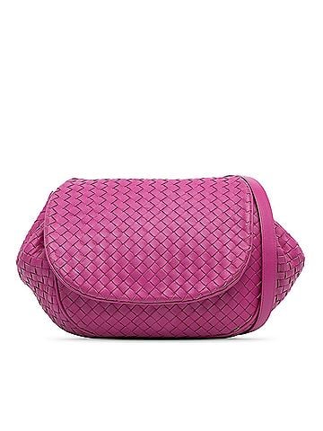 Bottega Veneta Nappa Intrecciato Flap Crossbody (view 1)