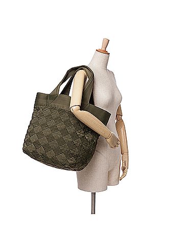 Bottega Veneta Canvas Intrecciato Tote (view 2)