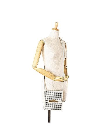Bottega Veneta Crystal Embellished Canvas Daisey Crossbody (view 2)