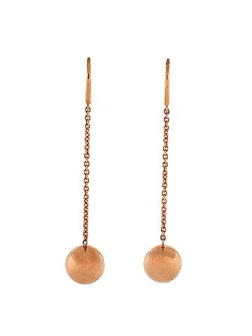 Tiffany & Co. HardWear Ball Hook Drop Earrings 18K Rose Gold 10mm (view 1)