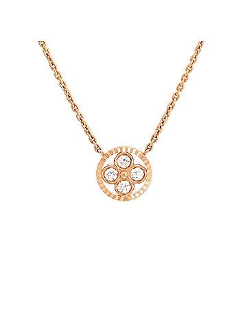Louis Vuitton Blossom BB Pendant Necklace 18K Rose Gold with Diamonds (view 1)