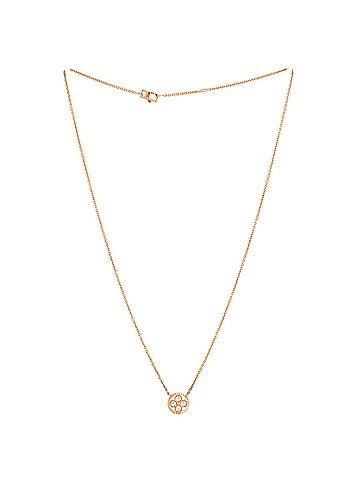 Louis Vuitton Blossom BB Pendant Necklace 18K Rose Gold with Diamonds (view 2)