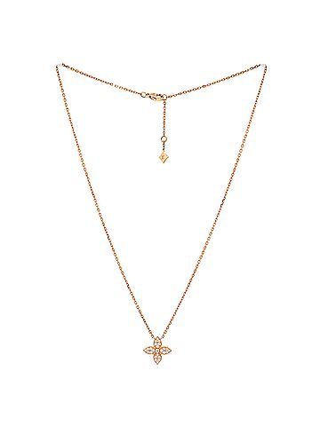Louis Vuitton Star Blossom Pendant Necklace 18K Rose Gold and Diamonds (view 2)