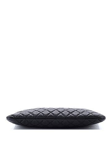 Chanel O Case Clutch Quilted Caviar Large (view 2)