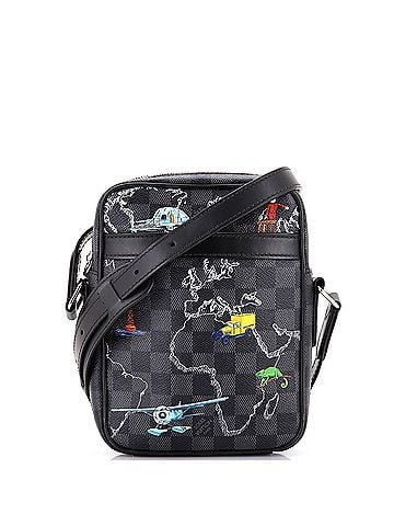 Louis Vuitton Danube Slim Bag Limited Edition Renaissance Map Damier Graphite PM (view 1)