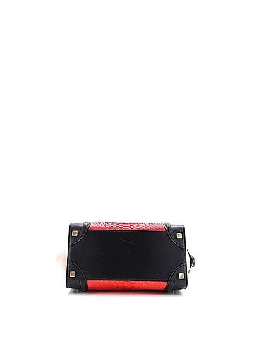 Céline Luggage Bag Python and Leather Micro (view 2)