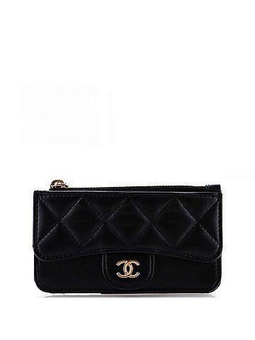 Chanel Flap Zip Card Holder Quilted Lambskin (view 1)