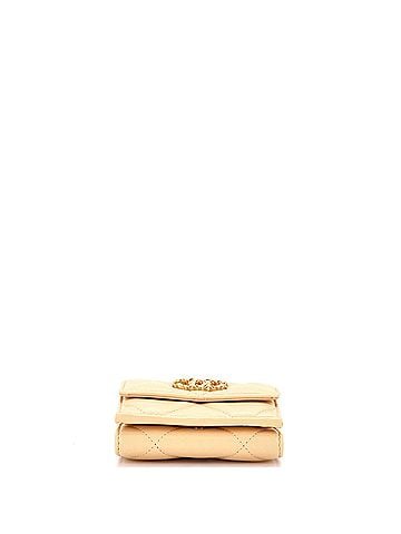 Chanel 19 Trifold Flap Wallet Quilted Lambskin Small (view 2)