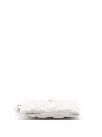 Chanel Square Zip Around Card Holder Wallet Quilted Caviar (view 2)