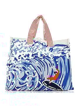 Hermès Wave Beach Tote Bag Printed Toile (view 1)
