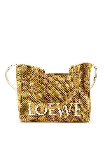 Loewe Paula's Ibiza Logo Convertible Tote Raffia Medium (view 1)