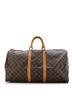 Louis Vuitton 100% Coatead Canvas Brown Keepall Bandouliere Bag Monogram Canvas 55 One size - photo 1