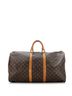 Louis Vuitton 100% Coatead Canvas Brown Keepall Bandouliere Bag Monogram Canvas 55 One size - photo 4