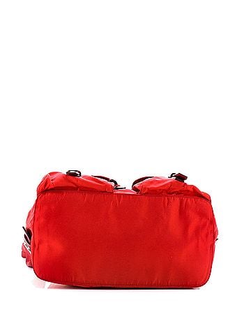 Prada Vela Double Front Pocket Backpack Tessuto with Saffiano Leather Medium (view 2)
