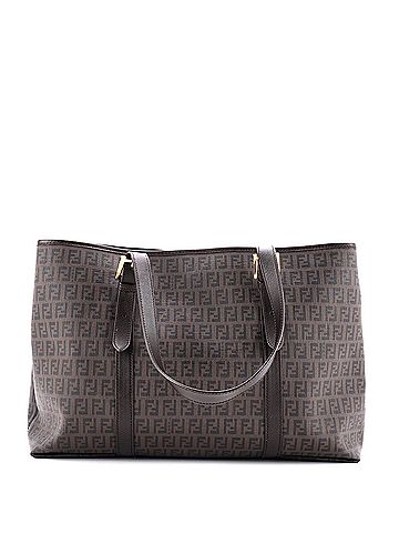 Fendi Belted Handle Tote Zucchino Coated Canvas Large (view 1)