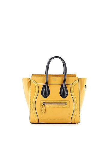Céline Bicolor Luggage Bag Leather Micro (view 1)