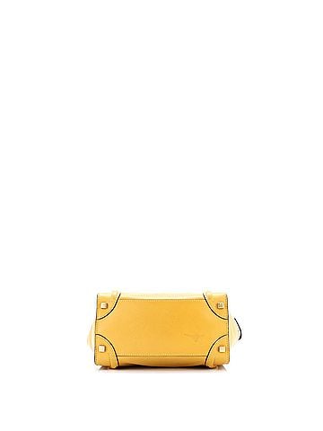 Céline Bicolor Luggage Bag Leather Micro (view 2)