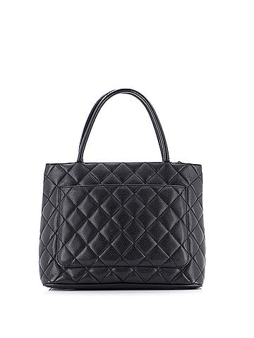 Chanel Medallion Tote Quilted Caviar (view 2)