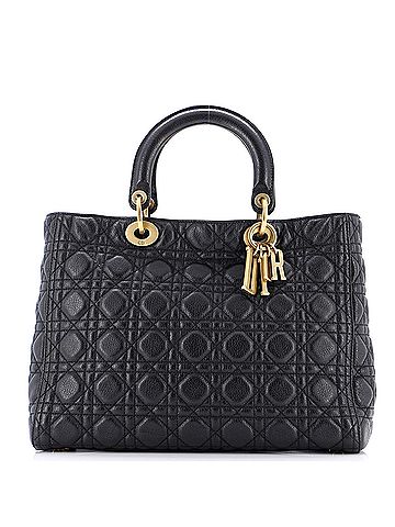 Christian Dior Supple Lady Dior Bag Cannage Quilt Leather Large (view 1)