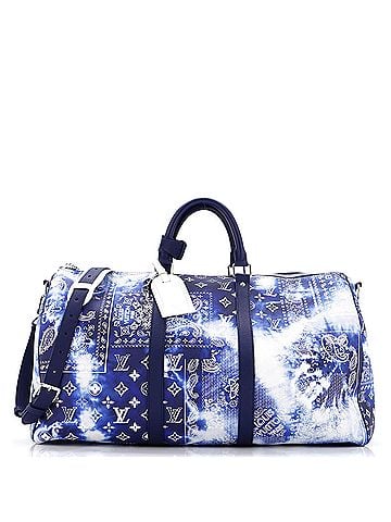 Louis Vuitton Keepall Bandouliere Bag Limited Edition Monogram Bandana Leather 50 (view 1)