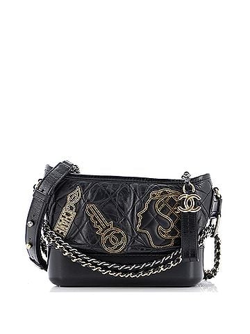 Chanel Gabrielle Hobo Embellished Quilted Aged Calfskin Small (view 1)