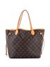 Louis Vuitton 100% Coatead Canvas Brown Neverfull Tote Monogram Canvas MM One size - photo 1