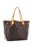 Louis Vuitton 100% Coatead Canvas Brown Neverfull Tote Monogram Canvas MM One size - photo 3