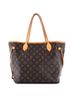 Louis Vuitton 100% Coatead Canvas Brown Neverfull Tote Monogram Canvas MM One size - photo 4
