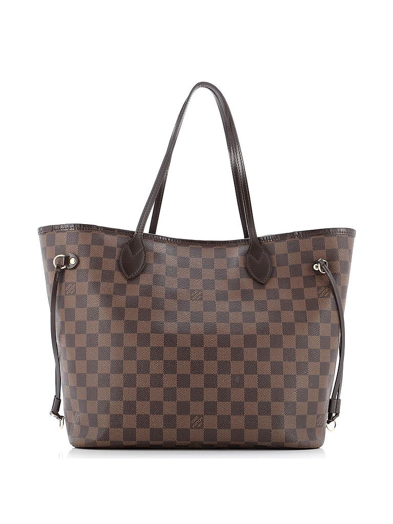 Louis Vuitton 100% Coatead Canvas Brown Neverfull Tote Damier MM One size - photo 1