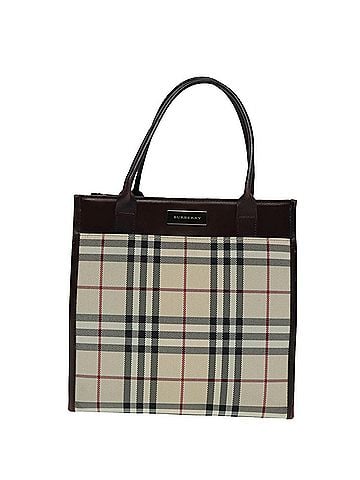 Burberry Nova Check Beige Canvas Tote Bag (view 1)