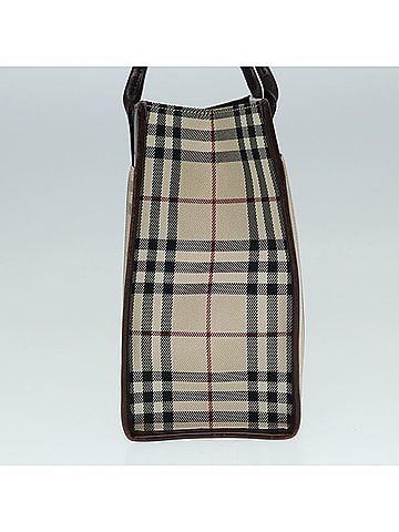 Burberry Nova Check Beige Canvas Tote Bag (view 2)