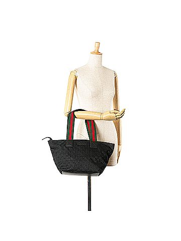 Gucci GG Canvas Web Tote (view 2)