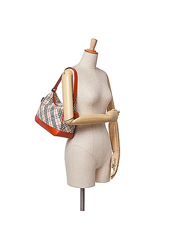 Burberry Nova Check Canvas Shoulder Bag (view 2)