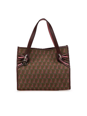 Fendi Bicolor Zucchino Canvas Tote (view 1)