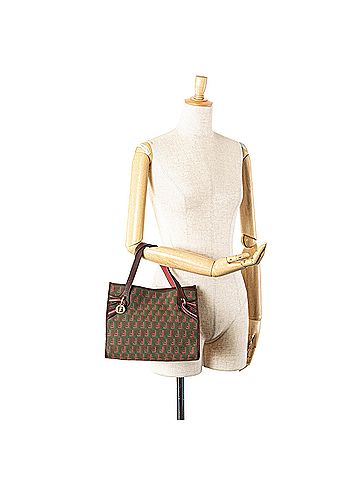 Fendi Bicolor Zucchino Canvas Tote (view 2)