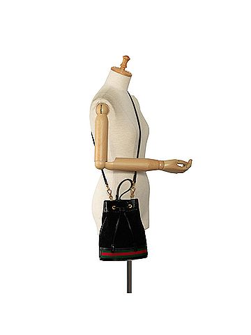Gucci Suede Ophidia Web Bucket Bag (view 2)