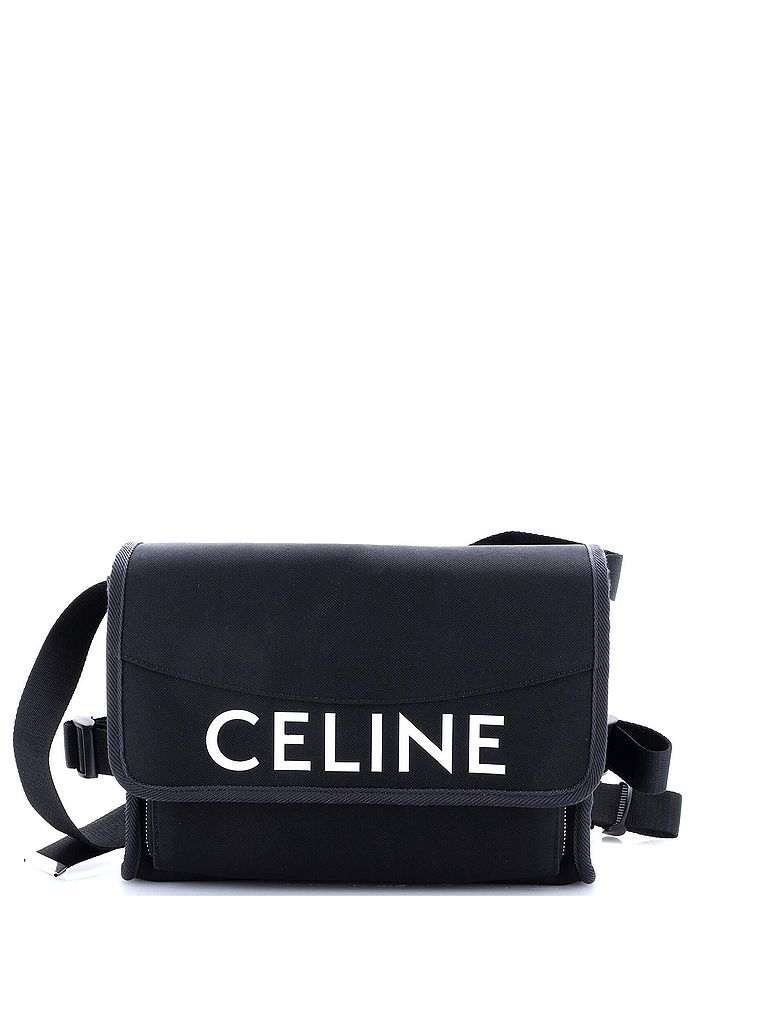 Céline 100% Nylon Black Logo Trekking Messenger Bag Nylon Small One size - photo 1